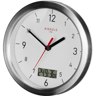 KIENZLE DCF Badezimmeruhr 0,00 silber/weiß