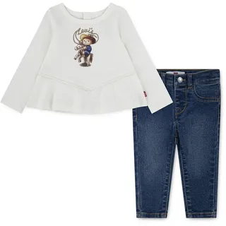 Levi ́s ® Kids Western Langarm-set - Gardenia - 9 Monate