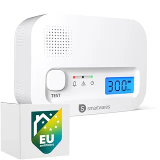 smartwares Kohlenmonoxid-Melder 10 Jahres Sensor