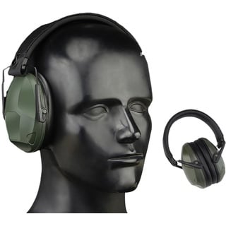 TS TAC-SKY Tactical Shooter Noise Reduction Headset IPSC Anti-Noise Earmuff Gehörschutz Faltbare Ohrhörer Für Die Jagd Schießen (Color : OD)