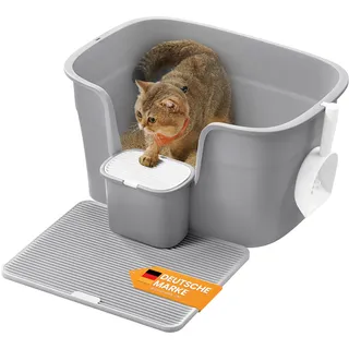 Songmics Katzenklo, extragroße Katzentoilette, für Mehrkatzenhaushalte,