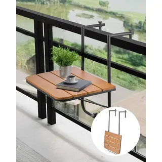 Vevor Balkontisch 595 x 40 cm Grau