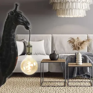 Bada Bing Hochwertige Tier Wandleuchte GIRAFFE Lampe in Schwarz matt ca. 61 cm Safari Wand Leuchte mit Schalter Wandlampe Extravagante Giraffenlampe Blickfang Wohnzimmer 12