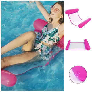 CEPEWA Luftmatratze Wasserhängematte aufblasbar blau 100x70cm PVC belastbar bis 100 Kg