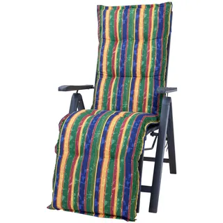 KETTtex 2268 Auflage Relaxliegen Florence Multicolor Streifen bunt Sitzpolster 168x49x8 cm (ohne Liege)