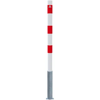 Schake Absperrpfosten Ø 60 mm 6 x 130 cm Rot/Weiß
