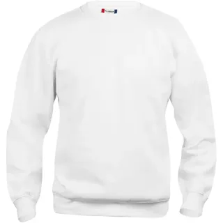Clique Basic Roundneck Sweatshirt Kinder 00 - weiß 120 cm