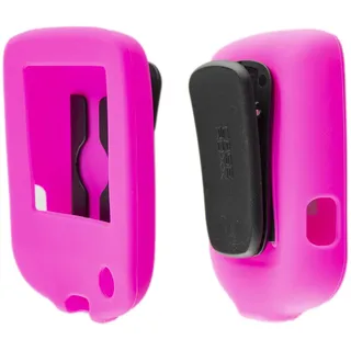 caseroxx Silikon-Hülle kompatibel mit Freestyle Libre 1/2 / 3 / Insulinx / 14 Day aus Silikon, Tasche mit und ohne Gürtelclip in pink