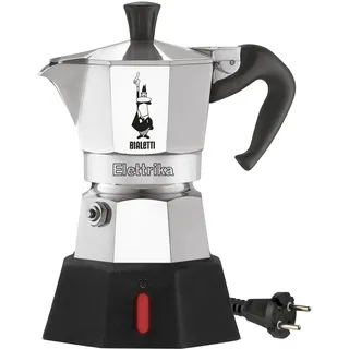Bialetti Moka Elettrika 2 Tassen Silber/Schwarz