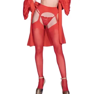 CHILIROSE  CR 4312 Strapsstrümpfe  S/M - Rot