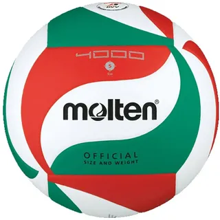 Molten Wettspielball-V5M4000-DE weiß/grün/rot 5