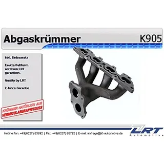 Lrt K905 Krümmer, Abgasanlage