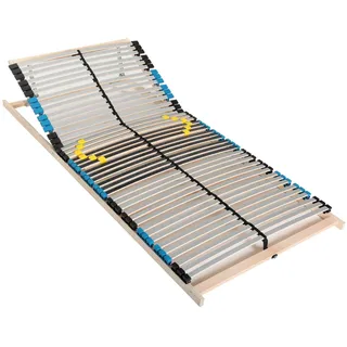 Sleepneo Lattenrost 140x200, Kopfteil verstellbar, 42 Latten, hohe Traglast bis 150Kg, Ergonomischer 7 Zonen Lattenrost 140 x 200 cm, Buchenholz, Lattenrost Selbstmontage