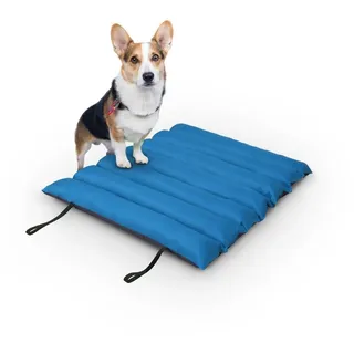 BestLivings Hundematte 85x70cm Blau Outdoor wasserabweisend atmungsaktiv Hundebet
