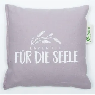herbalind Kräuterkissen HERBALIND "5032 Lavendelkissen FÜR DIE SEELE", lila (flieder, weiß), B:20cm L:20cm, Baumwolle, Funktionskissen