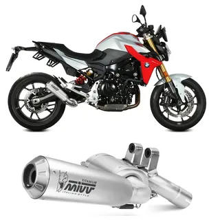 MIVV X-m1 Bmw F 900 R 2020-24 B.038.lc4t Homologierter Slip On Schalldämpfer - Titan - Homologated