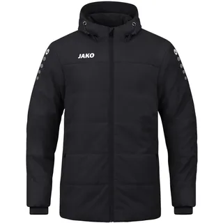 Jako Team Coachjacke mit Kapuze Herren schwarz XXL
