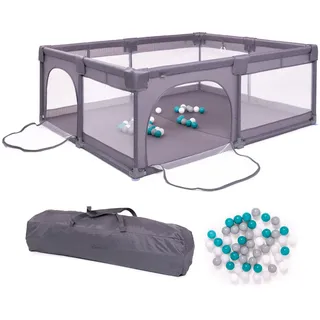 BabyGO Playpark Laufgitter 150x180 cm grau - Zustand sehr gut