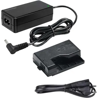 Hisewen ACK-E10 Adapter Ladegerät LP-E10 Dummy-Akku DR-E10 DC Koppler Ladegerät Kit für Canon EOS Rebel T3 T5 T6 T7, Kiss X50 X70 X80 X90, EOS 1100D 1200D 1300D 1500D 2000D Kameras