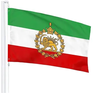Alte Iran-Flagge, Historische Persische Flaggen, 3 X 5 Fuß, Leuchtende Farben Und Lichtbeständig – Sun Iran Nationalflaggen, Iranische Flagge Aus Polyester