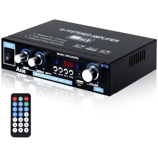 GOEDCH AK35 Digitalverstärker: AK35 HiFi-Verstärker, Bluetooth 5.0 Mini Verstärker, AK35 Mini Bluetooth Stereo-Verstärker Receiver, Zweikanal-Verstärker für TV, Mikrofon, Karaoke, Heimkino, Radio