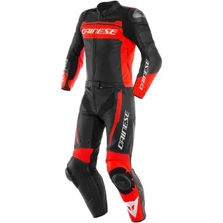 Dainese Mistel 2-Teiler Motorrad Lederkombi Schwarz/Rot 52 - 52