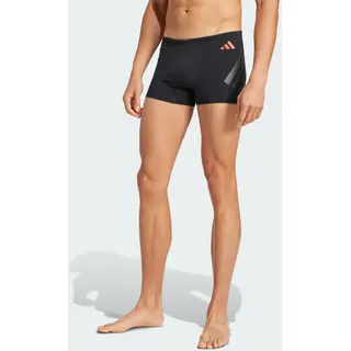 adidas Ripstream Boxer-Badehose Black / Lucid Red XS/S