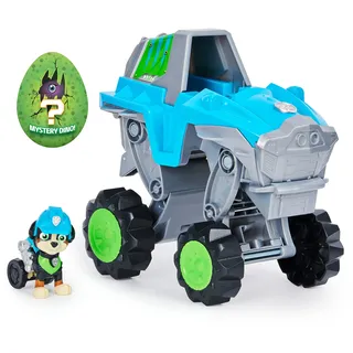 PAW PATROL Dino Rescue Deluxe Fahrzeug von Rex, inklusive Rex-Spielfigur und Überraschungs-Dinosaurier, Spielzeug geeignet für Kinder ab 3 Jahren