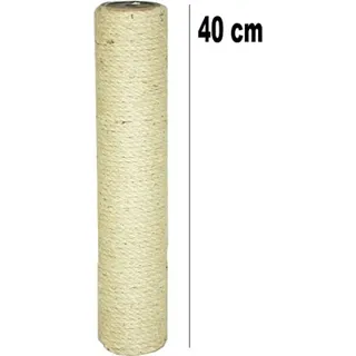 Sisal Kratzstamm D, 8,5 cm Ø Länge 40 cm/ 2 Innengewinde M10 (10 mm) - Creme
