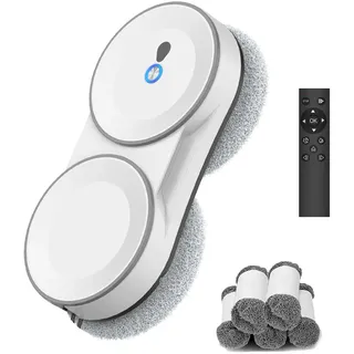 GAGAFEEL Fensterputzroboter, 5600 Pa fensterroboter, 3 Reinigungsmodi, mit Automatische Doppel-Sprühfunktion, Intelligente Navigation, Fernbedienung, mit 60ML Tank, für Glatte Oberflächen