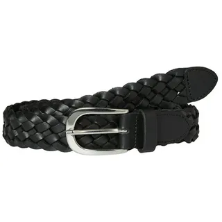 Vero Moda Flechtgürtel Leder schwarz 85