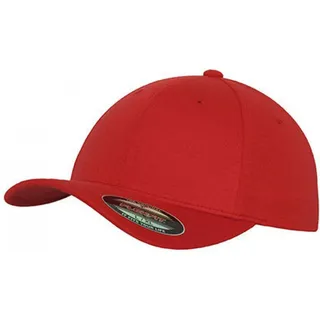 Flexfit Double Jersey Cap rot L/XL