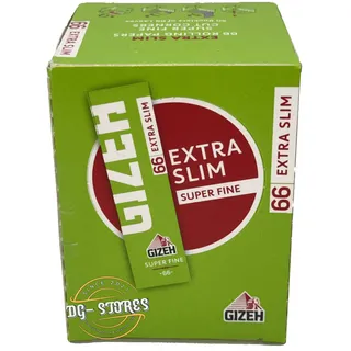 Gizeh Super Fine Extra Slim Zigarettenpapier 50 Heftchen à 66 Blättchen