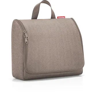 Reisenthel Toiletbag XL herringbone mokka, Mokka, Textil, 28x23x10 cm, Freizeit, Wellness, Körperpflege, Kosmetik