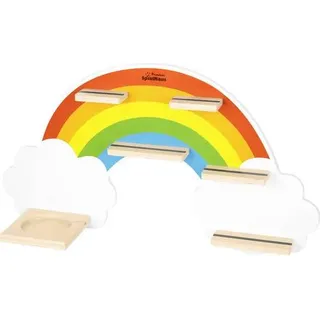 SpielMaus Holz Hörspielbox und Figuren Regal \ Regenbogen\