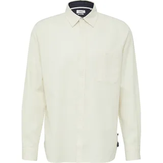 s.Oliver Regular Fit: Baumwollhemd mit Struktur und Brusttasche - creme - 3XL