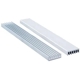 Kühlkörper aus Aluminium für Kühlkörper Größe 150 x 20 x 6 mm, 10 Stück