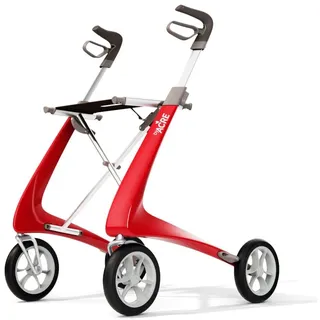 byAcre Carbon Ultralight Rollator Komfort Erdbeerrot