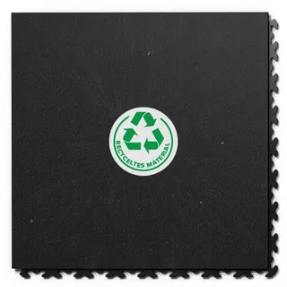 Fortelock PVC Vinyl Bodenfliese | PVC Fliesen Garage | Garagenboden | Werkstattboden | Invisible Snake (Hohe Belastbarkeit) 2030 (Schwarz ECO)