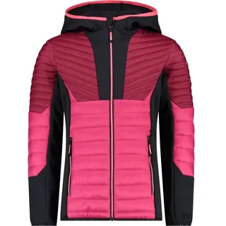 CMP Kid G Hybrid Jacket Fix Hood Fuxia 176