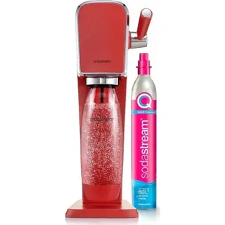 Sodastream Art mandarin red + Kunststoffflasche + CO2-Zylinder