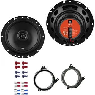 JBL Stage1 61F Lautsprecher mit Einbauset passend für Mercedes E-Klasse Limo (W210) 1995-2002 Türen vorne 400 W 165mm 2 Wege Koax