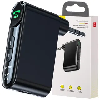 Baseus BSBA-02 (Overseas Edition) Bluetooth 5.0 AUX Audio-Funkempfänger Schwarz