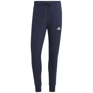 adidas Essentials French Terry Tapered Cuff 3-Streifen Hose Legend Ink / White XS