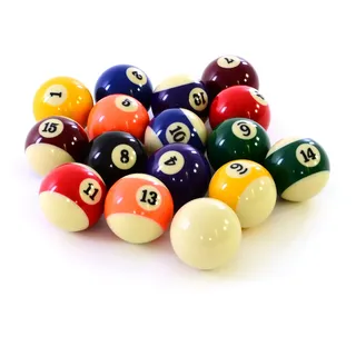 Nexos Satz Billardkugeln, Nummern- u. Queueball 57,2 mm