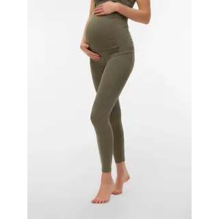 MAMA LICIOUS Umstandsleggings "MLTIA JEANNE LEGGING NOOS A.", Damen, Gr. L/XL, N-Gr, kalamata, Jersey, Obermaterial: 72% Nylon, 21% Polyamid, 7% Elasthan, unifarben, regular fit normal, Hosen