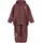 Unisex Kinder Basic PU rain Set Regenjacke Rose Brown 80