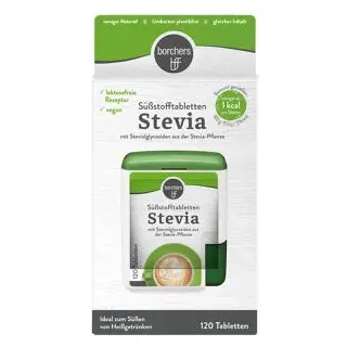Borchers Süßstoff Stevia, Tabletten, im Tischspender, 120 Stück