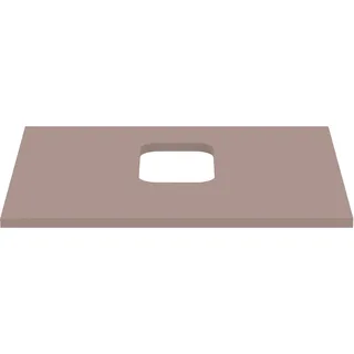 Ideal Standard i.life B Waschtischplatte, mit Ausschnitt, kombinierbar mit einem Schale, 602x507x18mm, T5409NH,