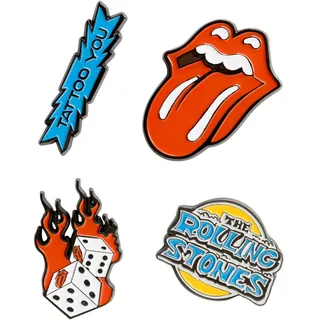Grupo Erik Pins Rolling Stones 4 Anstecknadeln - The Rolling Stones Geschenke The Rolling Stones Merchandising